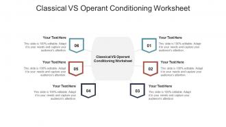 Classical vs operant conditioning worksheet ppt powerpoint presentation show example cpb