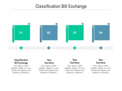 Classification bill exchange ppt powerpoint presentation infographics icon cpb