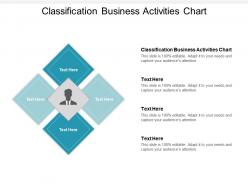 Classification business activities chart ppt powerpoint presentation layouts influencers cpb