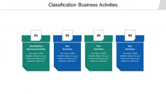 Classification business activities ppt powerpoint presentation file visuals cpb