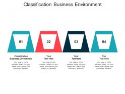 Classification business environment ppt powerpoint presentation infographics pictures cpb