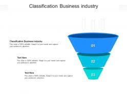 Classification business industry ppt powerpoint presentation model slide portrait cpb