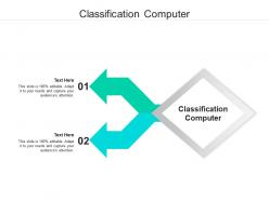 Classification computer ppt powerpoint presentation pictures layout ideas cpb