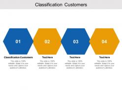 Classification customers ppt powerpoint presentation icon graphics pictures cpb