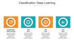 Classification deep learning ppt powerpoint presentation slides backgrounds cpb