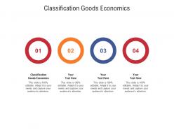 Classification goods economics ppt powerpoint presentation pictures slide portrait cpb