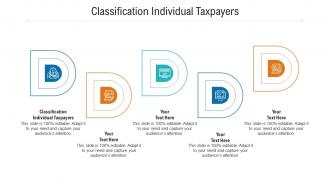 Classification individual taxpayers ppt powerpoint presentation summary diagrams cpb