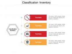 Classification inventory ppt powerpoint presentation summary format cpb