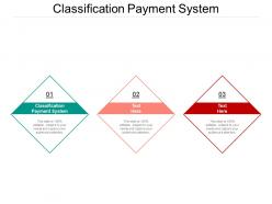 Classification payment system ppt powerpoint presentation file clipart images cpb