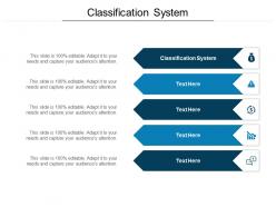 Classification system ppt powerpoint presentation slides mockup cpb