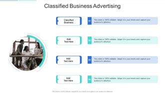 Classified Business Advertising In Powerpoint And Google Slides Cpb