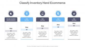 Classify Inventory Hand Ecommerce In Powerpoint And Google Slides Cpb