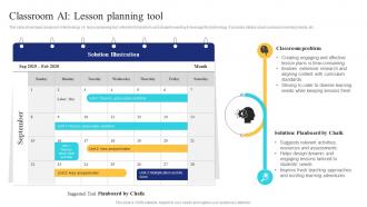Classroom Ai Lesson Planning Tool Ai In Education Transforming Teaching And Learning AI SS