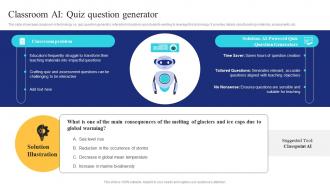 Classroom Ai Quiz Question Generator Ai In Education Transforming Teaching And Learning AI SS
