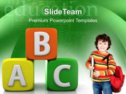Classroom powerpoint templates abc blocks education business ppt slides
