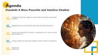 ClaudeAI A More Powerful And Intuitive Chatbot Powerpoint Presentation Slides AI CD V Pre-designed Colorful