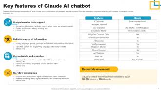 ClaudeAI A More Powerful And Intuitive Chatbot Powerpoint Presentation Slides AI CD V Ideas Impressive