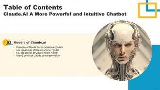 ClaudeAI A More Powerful And Intuitive Chatbot Powerpoint Presentation Slides AI CD V Impactful Impressive