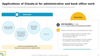 ClaudeAI A More Powerful And Intuitive Chatbot Powerpoint Presentation Slides AI CD V Appealing Impressive