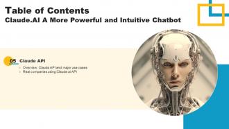 ClaudeAI A More Powerful And Intuitive Chatbot Powerpoint Presentation Slides AI CD V Informative Impressive