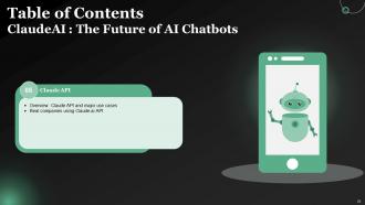 ClaudeAI The Future Of AI Chatbots Powerpoint Presentation Slides AI CD V Informative Impressive