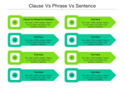 Clause vs phrase vs sentence ppt powerpoint presentation file influencers cpb