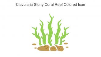 Clavularia Stony Coral Reef Colored Icon In Powerpoint Pptx Png And Editable Eps Format