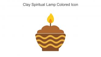 Clay Spiritual Lamp Colored Icon In Powerpoint Pptx Png And Editable Eps Format