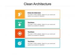 Clean architecture ppt powerpoint presentation file show cpb