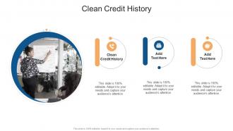 Clean Credit History In Powerpoint And Google Slides Cpb