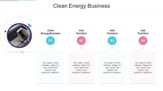Clean Energy Business In Powerpoint And Google Slides Cpb