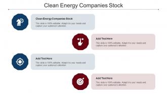 Clean Energy Companies Stock Ppt Powerpoint Presentation Gallery Layout Ideas Cpb