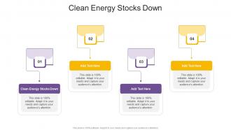 Clean Energy Stocks Down In Powerpoint And Google Slides Cpb