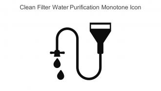 Clean Filter Water Purification Monotone Icon In Powerpoint Pptx Png And Editable Eps Format