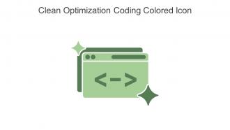 Clean Optimization Coding Colored Icon In Powerpoint Pptx Png And Editable Eps Format