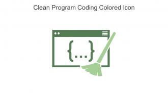 Clean Program Coding Colored Icon In Powerpoint Pptx Png And Editable Eps Format