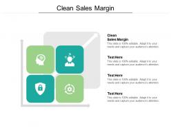 Clean sales margin ppt powerpoint presentation ideas graphics tutorials cpb