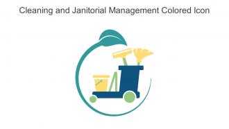 Cleaning And Janitorial Management Colored Icon In Powerpoint Pptx Png And Editable Eps Format