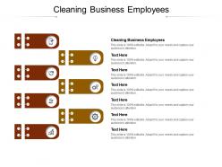 Cleaning business employees ppt powerpoint presentation gallery background cpb