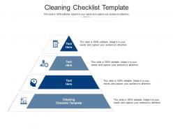 Cleaning checklist template ppt powerpoint presentation model deck cpb