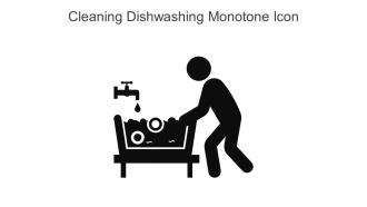 Cleaning Dishwashing Monotone Icon In Powerpoint Pptx Png And Editable Eps Format
