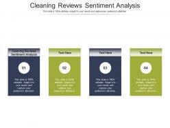 Cleaning reviews sentiment analysis ppt powerpoint presentation styles templates cpb