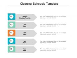 Cleaning schedule template ppt powerpoint presentation summary layout ideas cpb
