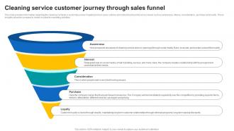 Cleaning Service Customer Journey Through Sales Funnel Janitorial Service Business Plan BP SS