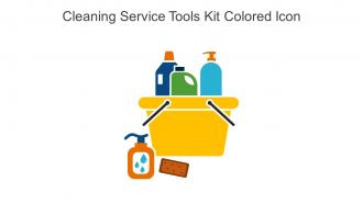 Cleaning Service Tools Kit Colored Icon In Powerpoint Pptx Png And Editable Eps Format