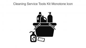 Cleaning Service Tools Kit Monotone Icon In Powerpoint Pptx Png And Editable Eps Format