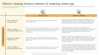 Cleaning Services Business Plan Effective Cleaning Business Solutions By Analyzing Market Gap BP SS