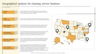 Cleaning Services Business Plan Geographical Analysis For Cleaning Service Business BP SS