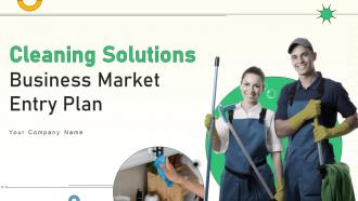 Cleaning Solutions Business Market Entry Plan Powerpoint Presentation Slides GTM CD V
