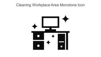 Cleaning Workplace Area Monotone Icon In Powerpoint Pptx Png And Editable Eps Format